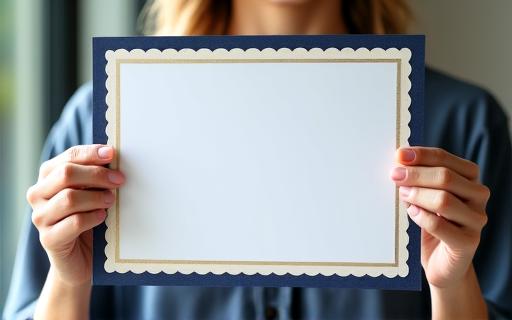 A person proudly holding an official certificate.